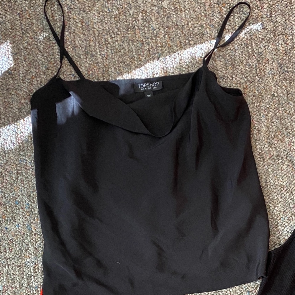 TOPSHOP Black Tank Top